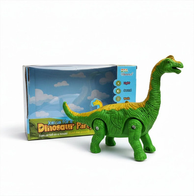 XQZMEE Musical Dinosaur Toy | Wild Animal Dragon Toy for Kids with Light, Sound(Yellow, Green)