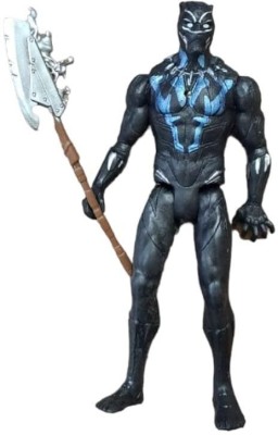 Zordik Black Panther 6-Inch Action Figure Toys with Weapon & LED Light for Kids(Multicolor)