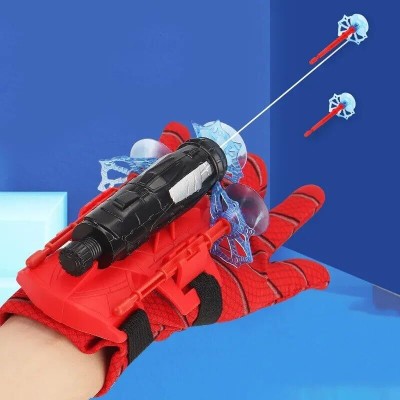 GKzon Spiderman Web Shooter Wrist Gloves Toys Superhero Spider Magic Gloves Guns(Red, Multicolor)