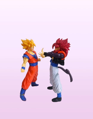 Thrifx Premium DragonBallZ Goku 2 Gogeta Action Figures 17 Cm (Pack of 2)(Multicolor)
