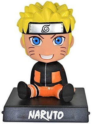Heinriched Naruto Action Toy Bobblehead with Mobile Holder for Car Dashboard, Office Desk(Multicolor)