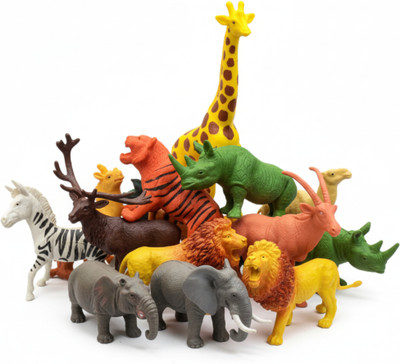ZESTHOME Animal Toys for Kids - 12 Animals Toys -Kids Educational set toys(Multicolor)