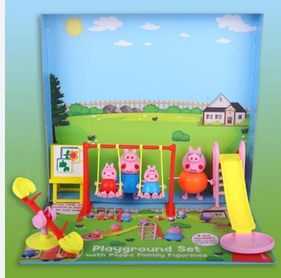 KinderTales Peppa Pig Playground Set with Peppa(IND*9632) Pig Family – Sellet