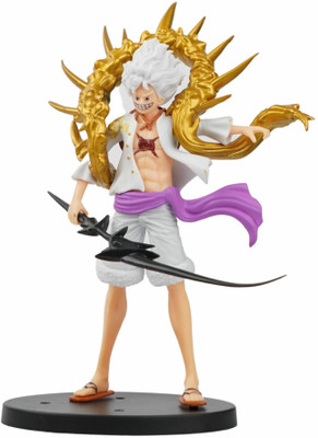 WHITE POPCORN One Piece Anime Luffy Gear 5 Action Figure(Multicolor)