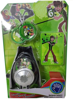 FLYmart Ban Omniitreix10 Shooter with Shooting disc |Wearable Alien Shooter toy for kids(Multicolor)