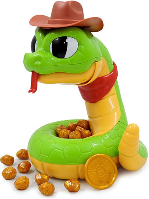 KIDOLOGY Snake Prank Toy Scary Biting Snake Interactive Multiplayer Party Game Prank Toy(Green)