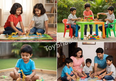 Toyeas Safari Friends Discovery Box – Wildlife Toys(Multicolor)