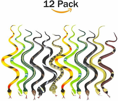 manish Rainforest Snakes - 12 Pack -14 Inches - Snake Toys For Children(Multicolor)