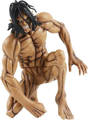 RVM Toys Attack On Titan Eren Yeager Action Figure 15cm Anime Beast Mode Toy(Brown)