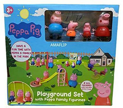 Pepstter PIG Family Fun Playground Set Cartoon Theme(Multicolor)