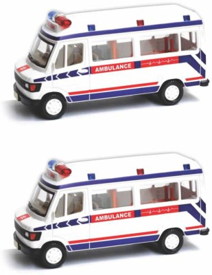 centy TMP 207 Ambulance Pull Back Action Toys for Kids (Pack of 2)(Multicolor)