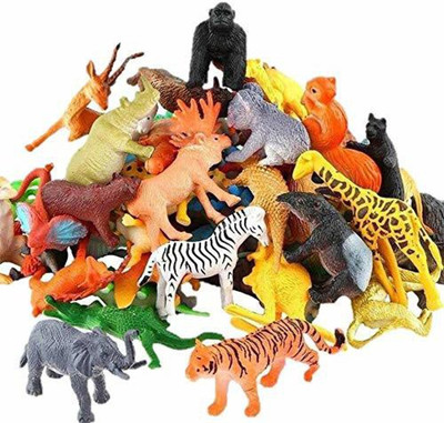 ToyShaala Wild Trail Adventure Set – Animal Toy Playset(Multicolor)