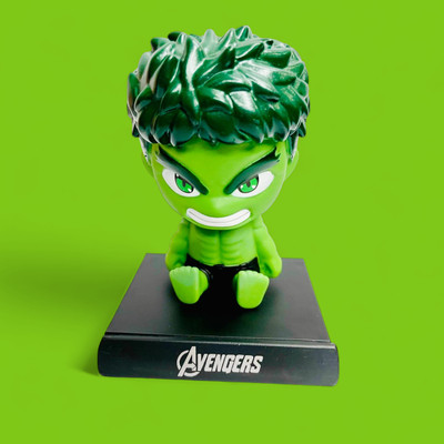 gtrp Super Hero Hulk Action Figure Limited Edition Bobblehead with Mobile Holder 50(Multicolor)