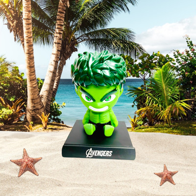 gtrp Super Hero Hulk Action Figure Limited Edition Bobblehead with Mobile Holder 19(Multicolor)