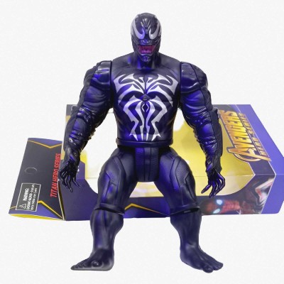 AS TOYS Venom Superhero Marvel Avengers Action Figure Toy Set for Kids . Pack of 01Pc(Black)