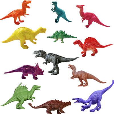 ZESTHOME Dinosaur Toy Set for Kids - Educational & Fun Playtime Collection, Pack of 12(Multicolor)