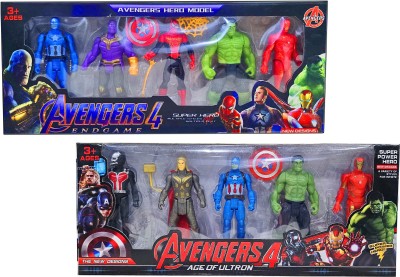 KOBBET Avengers Toy Set of-10 Marvels Super-Hero Action Figure Toy Set for Kids/Boys(Multicolor)