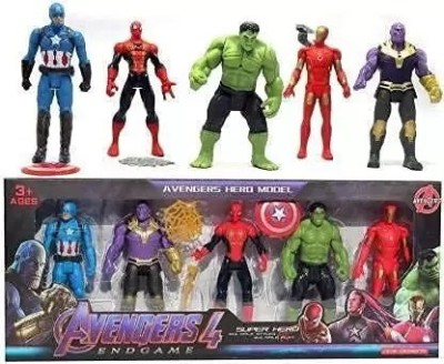 Netigems Avengers Toys For Kids | Combo Of 5 Action Figure Super Hero Toys | Set Of 5 |(Multicolor)