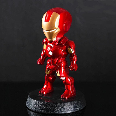 Wodec IRONMAN SOLAR BOBBLEHEAD -HEAD SHAKKING TOY FOR CAR DASHBOARD(Gold, Red)
