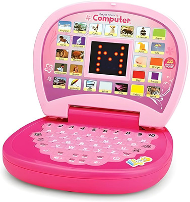 Shivay traders Kids Learning Educational Laptop with LED Display & Music(Pink)