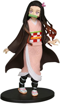 gtrp Nezuko Demon Slayer Action Figure Limited Edition for Car Dashboard(Multicolor)