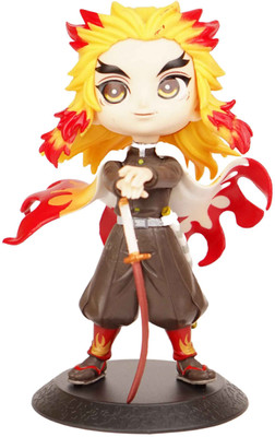 RVM Toys Anime Rengoku Kyoujurou Demon Slayer Action Figure 14 cm Collectible Study Table(Multicolor)