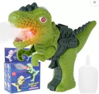 Tenmar Mini Dinosaur Dino Machine Gun With Spray Smoke Effect Mulit-Color(Multicolor)