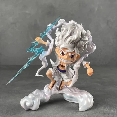GT Gala Time One piece-Monkey D Luffy Gear 5 Awakening Q Style Anime Action Figure(Multicolor)