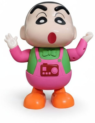 Kidzoon Dancing Shinchan Toy with Light & Sound | Moving Hands & Legs | Funny Sinchan(Multicolor)