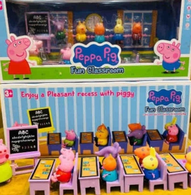 RIGHT SEARCH Peppa Pig Classroom School Play Set for Kids(Multicolor)