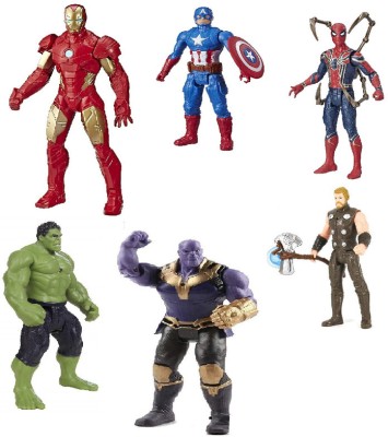 Toyporium Avengers Toys For Kids|Set of 5 Twist & Move Super Hero Action Figure Play Set27(Multicolor)