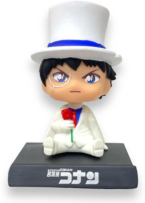 Augen Super Hero Detective Conan Action Figure Bobblehead Car & Table (Pack of 1)(Multicolor)