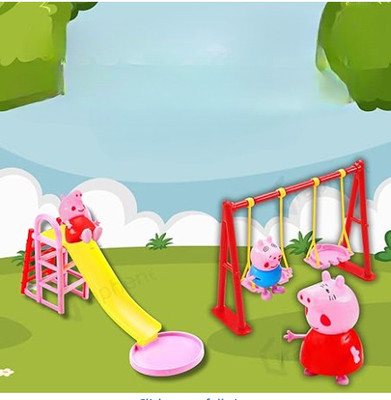 KinderTales Peppa Pig Playground Set with Peppa(IND*907742) Pig Family – Sellet