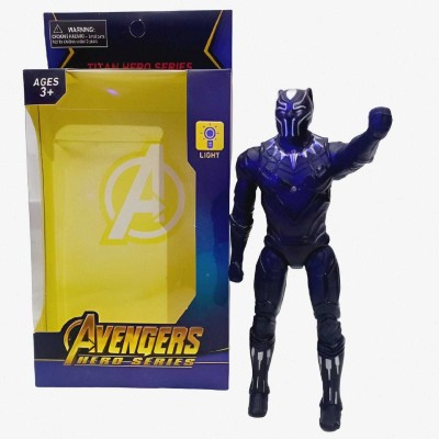 AS TOYS Black Panther Marvel Avengers Superhero Action Figure Toy for Kids. Pack of 01Pc(Multicolor)