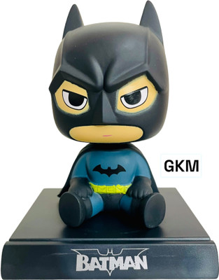 GKM Batman Action Figure Bobblehead with Mobile Holder for Cars(Multicolor)