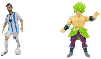 khilona waala Pack Of MESSI & DBZ Action Figure Statue \ Gift for Kids, Family & Friends(Multicolor)