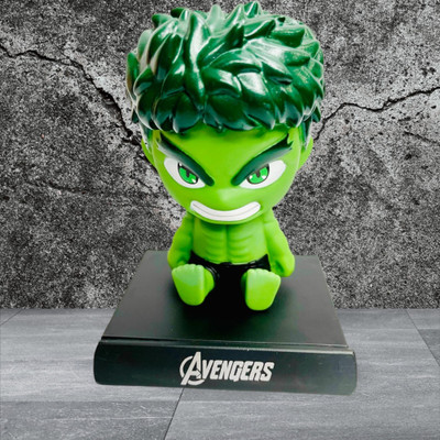 gtrp Super Hero Hulk Action Figure Limited Edition Bobblehead with Mobile Holder 14(Multicolor)
