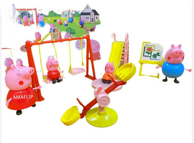 KinderTales Peppa Pig Playground Set with Peppa(IND*909632) Pig Family – Sellet