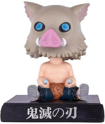 iouche Inosuke Demon Slayer Anime Bobblehead Action Figure Bobble Head(Multicolor)