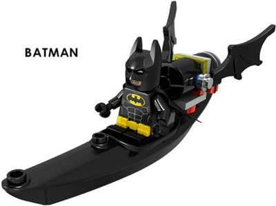 FOZZO-SK BATMAN Dark Knight Batmobile Legoing Building Blocks Mini Toy Figures Puzzle(Black)