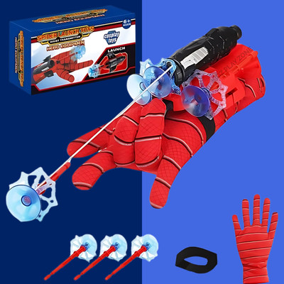 KIDZ PLAY ZONE Spider Web Shooters Toy for Kids (Red)(Red)