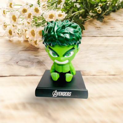 gtrp Super Hero Hulk Action Figure Limited Edition Bobblehead with Mobile Holder 13(Multicolor)
