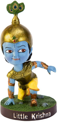 AweStuffs Shree Krishna Car Decoration Bobblehead Action Figure(Blue)