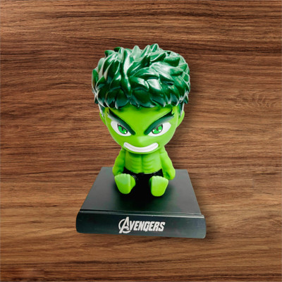 gtrp Super Hero Hulk Action Figure Limited Edition Bobblehead with Mobile Holder 47(Multicolor)
