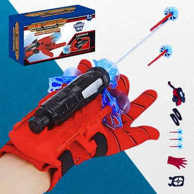 KIDZ PLAY ZONE Spider Web Shooters Toy For Kids (Multicolor) Toy for boys(Red)