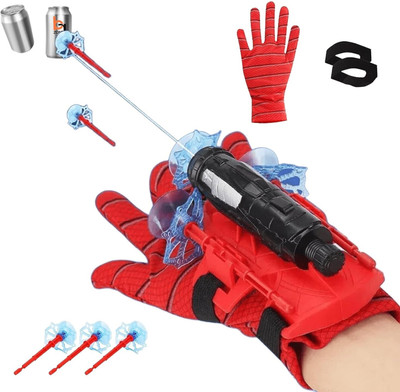 WAKTORO Spider Web Shooters Toy for Kids | Spider-Web Shooter Real Hand Gloves(Multicolor)