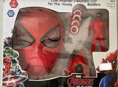 Shivay traders Avenger Spider Man Kit with mask and Web Shooter(Red, Black, Green)