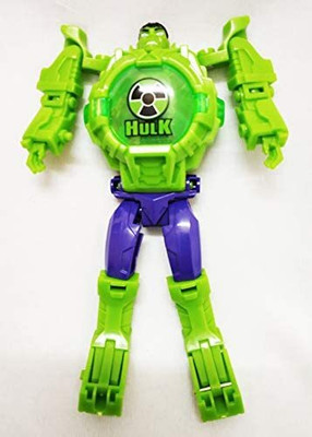 Synlark Robot Toy Convert to Digital Wrist Watch for Kids Robot Deformation Watch Multicolor(Multicolor)