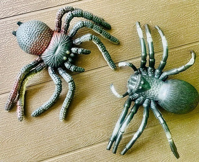 Tik C Rubber spider toys(Multicolor)