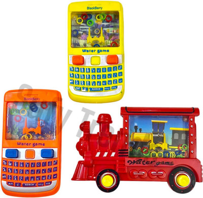 SufyQuens Water Mobile And Train Pocket Game Combo Pack of 2(Multicolor)
